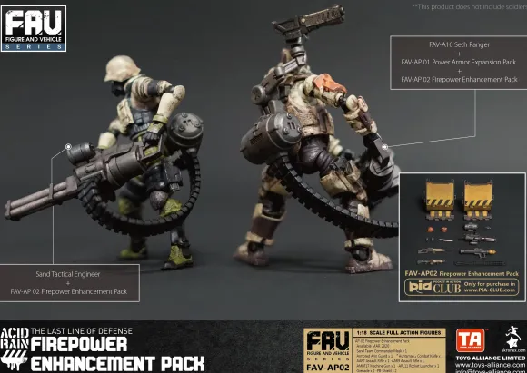 1/18 Acid Rain World: FAV-AP02 Firepower Enhancement Pack