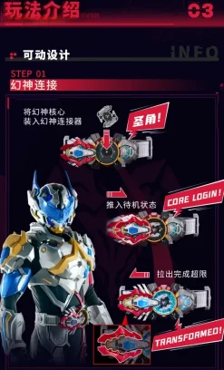 1/1 Animester x Nuclear Gold Reconstruction Xtreme Vanguard Driver Baatar Transformation Belt Prop Replica