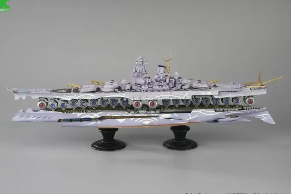1/700 Arpeggio of Blue Steel Ars Nova Cadenza the Movie: Resin Casting Assembly Kit Flagship Super Battleship Yamato Expansion Form Conversion Kit