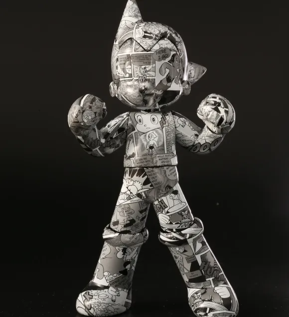 Astro Boy & Hyotantsugi Manga Printing Ver. 16.5cm Alloy