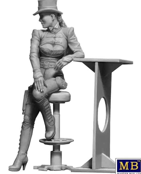 1/24 At the Edge of the Universe. Strange Company's Adventures. Episode I. The First Meeting: Don't even think about... (Figure, Counter & Chair)