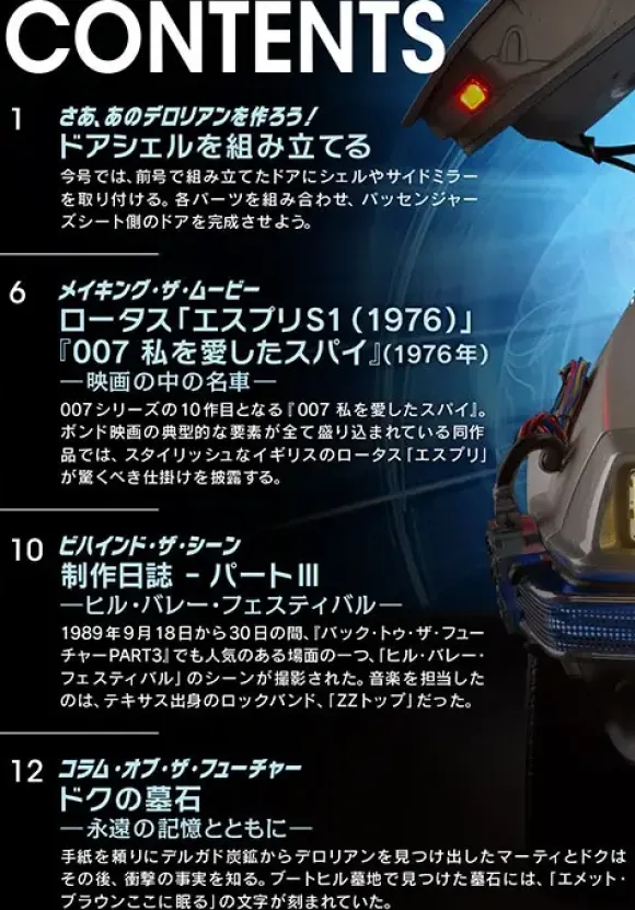 Back To The Future De Lorean Weekly Magazine #073