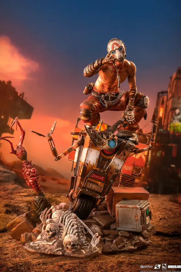1/6 Borderlands 3/ Psycho with CL4P-TP Diorama Statue