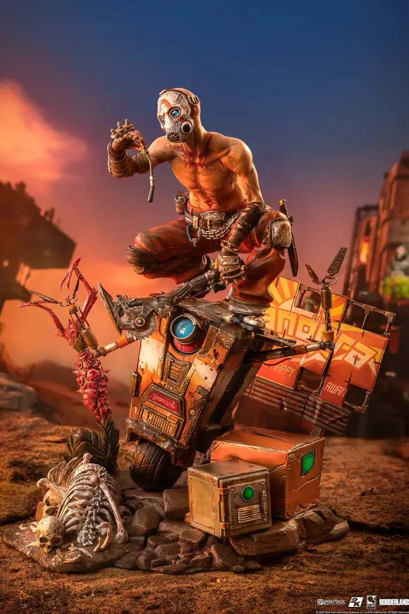 1/6 Borderlands 3/ Psycho with CL4P-TP Diorama Statue