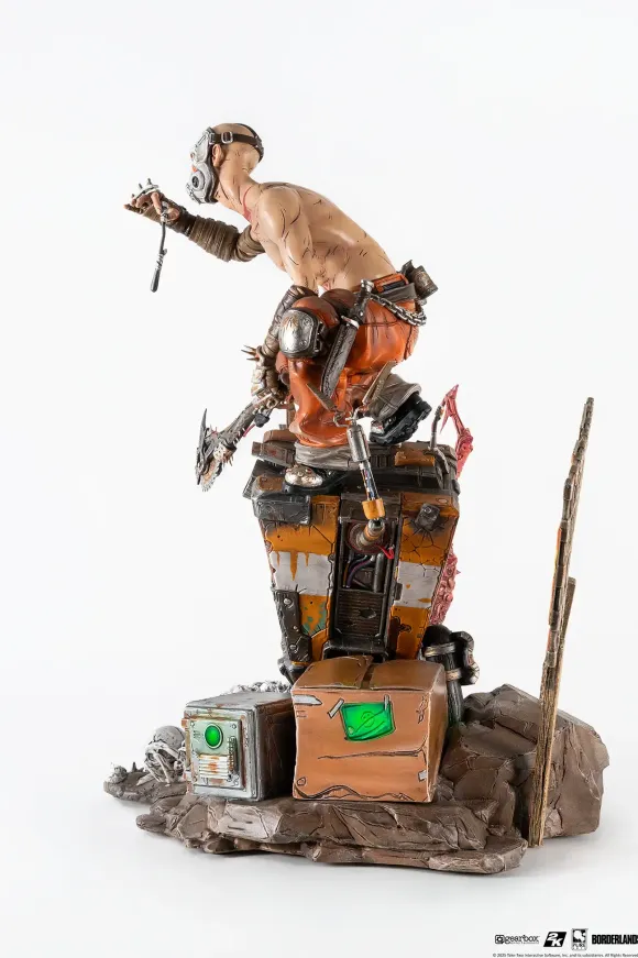 1/6 Borderlands 3/ Psycho with CL4P-TP Diorama Statue