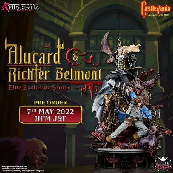 1/6 Castlevania: Symphony of the Night: Symphony of the Night/ Alucard & Richter Belmont Elite Statue