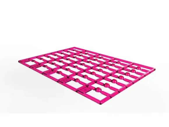 Clear Dome Pink M (4.0mm-6.0mm)