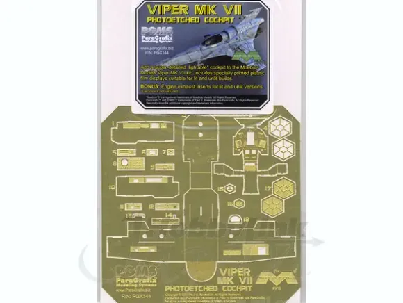 1/32 Colonial Viper Mk.VII Cockpit Detail Up PE Parts (for Moebius)