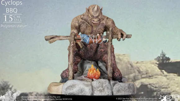 Cyclops Barbecue Diorama Resin Statue