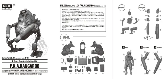 1/20 FAB001 (Ma.K.016) P.K.A.Kangaroo