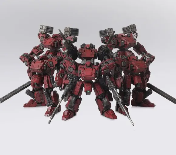 1/72 Front Mission Structure Arts Plastic Model Kit Series Vol.2 Frost Hell Wall Ver. 6 Set