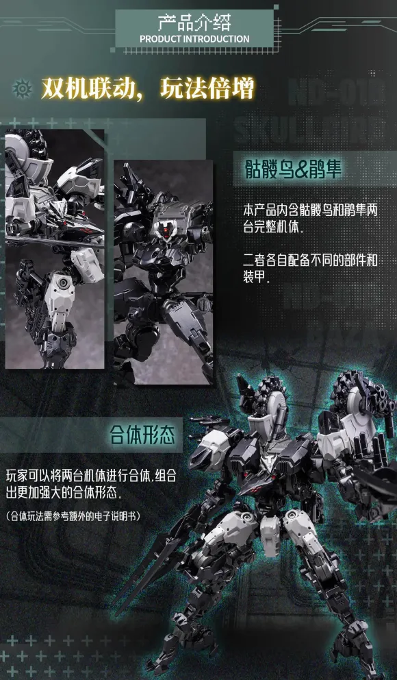 1/60 Future Vanguard-Skull Bird & Baza Plastic Model Kit