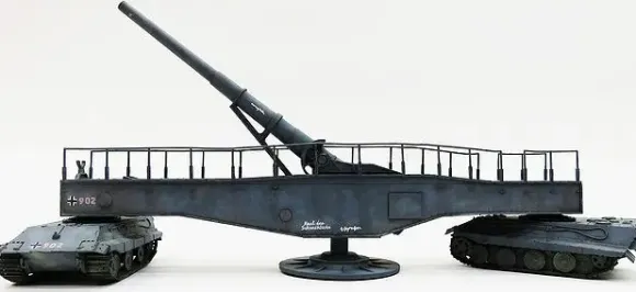 1/72 German 28cm Kanone 3 Auf Lastentraeger E-75