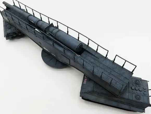 1/72 German 28cm Kanone 3 Auf Lastentraeger E-75