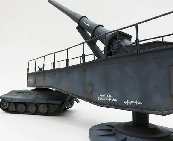 1/72 German 28cm Kanone 3 Auf Lastentraeger E-75