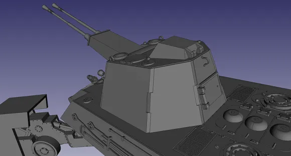 1/72 German E-75 Ausf.Vierfussler Geraet58
