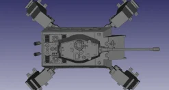 1/72 German E-75 Ausf.Vierfussler 128mm KwK