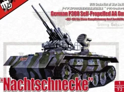1/72 German P.300 Self-Propelled AA Gun Nachtschnecke + BLF-100 Ein Mann Kampffahrzeug Ausf.Zweifuessler mit 2.0cm Flakvierling/7.5cm Pak