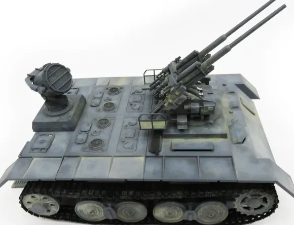 1/72 German P.300 Self-Propelled AA Gun Nachtschnecke + BLF-100 Ein Mann Kampffahrzeug Ausf.Zweifuessler mit 2.0cm Flakvierling/7.5cm Pak