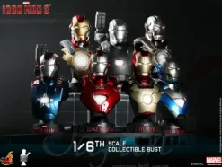 1/6 Hot Toys Bust: Iron Man 3 Deluxe Set of 8