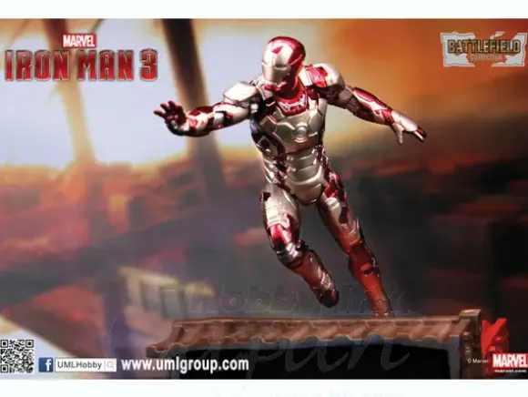 1/24 Iron Man 3: Iron Man Mark 42 Ver.1 (Unpainted Kit)
