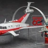 1/72 Jet Vtol w/Hydro Generate Sub Rocket (Includes Ultraman Series 60th Anniversary Acrylic Stand)