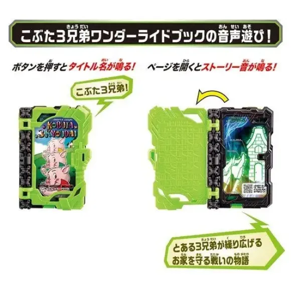Kamen Rider Saber: Sword Belt DX Sword of Logos Buckle & Kobuta 3 Brothers Wonder Ride Book