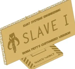 Label "Boba Fett's SLAVE I"