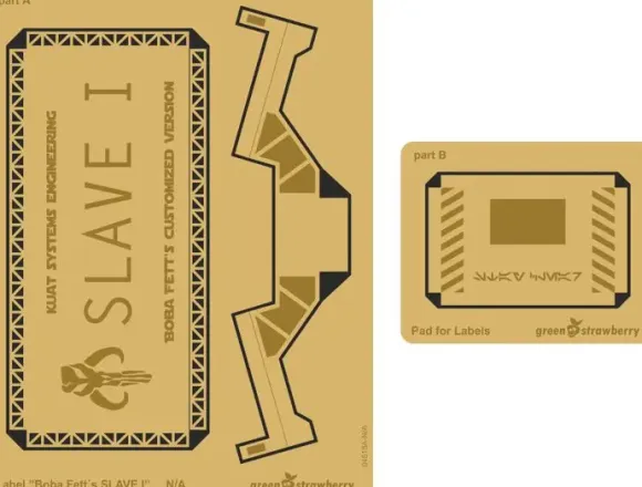 Label "Boba Fett's SLAVE I"