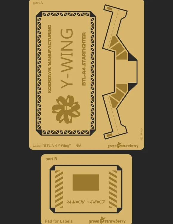 Label "BTL A-4 Y-Wing"
