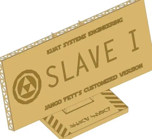 Label "Jango Fett's SLAVE I"