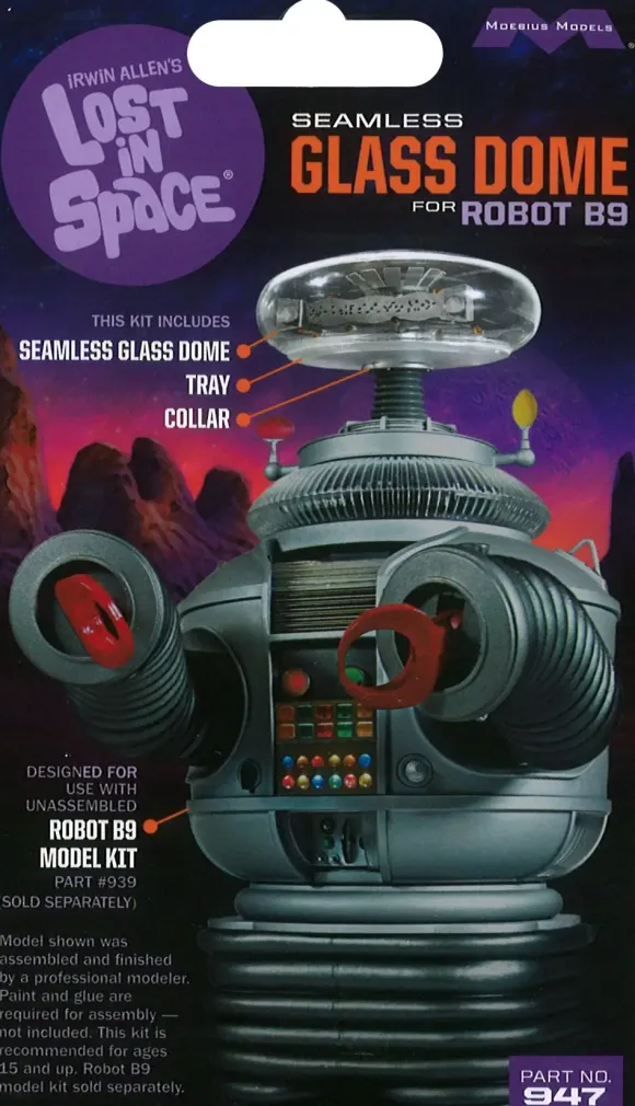 1/6 Lost in Space: Seamless Glass Dome for Robot B-9
