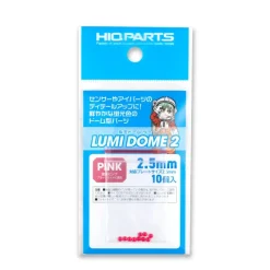 Lumi Dome 2 Fluorescent Pink 2.5mm (10pcs)