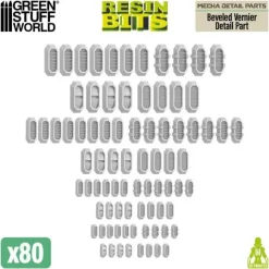 Mecha Detail Parts - Beveled Vernier Detail Parts (80pcs)