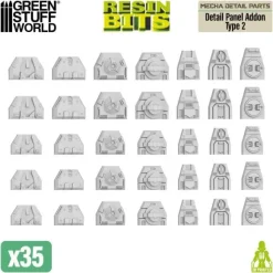 Mecha Detail Parts - Detail Panel Addon Type 2 (35pcs)