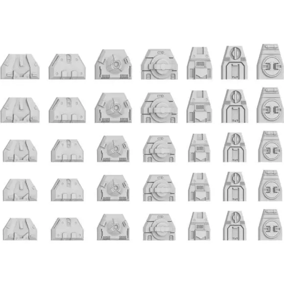 Mecha Detail Parts - Detail Panel Addon Type 2 (35pcs)