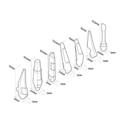 Mecha Detail Parts - Mecha Antennas (28pcs)