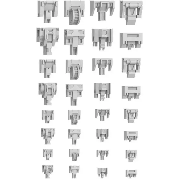 Mecha Detail Parts - Mecha Hinge Panels (68pcs)