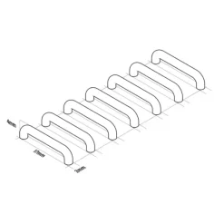 Mecha Detail Parts - 17 mm Ladder Rungs (24pcs)