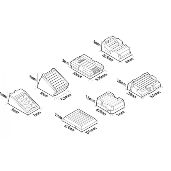 Mecha Detail Parts - Square Vernier Detail Parts (28pcs)