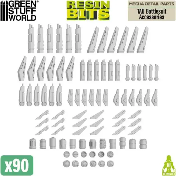 Mecha Detail Parts - TAU Battlesuit Accessories (90pcs)