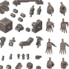 Mecha Supply Assorted 03 Joint Set Gun Metal Ver.