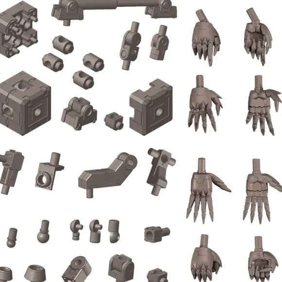 Mecha Supply Assorted 03 Joint Set Gun Metal Ver.