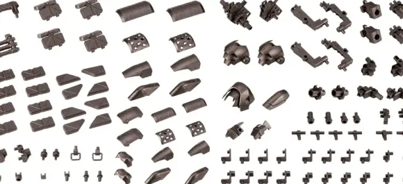 Mecha Supply Assorted 04 X Armor Set Gun Metal Ver.