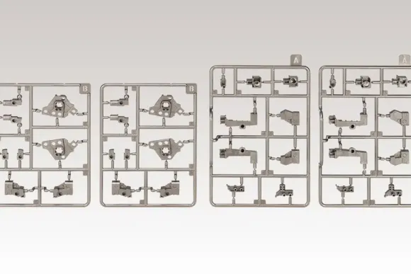 Mecha Supply Assorted 04 X Armor Set Gun Metal Ver.