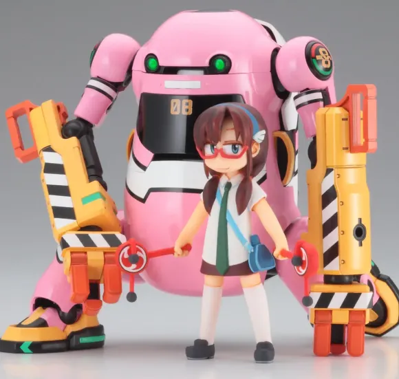 1/20 20 Mechatro WeGo Eva Collaboration Series Vol.3 Unit-08 (Power Arm) + Makinami Mari Illustrious