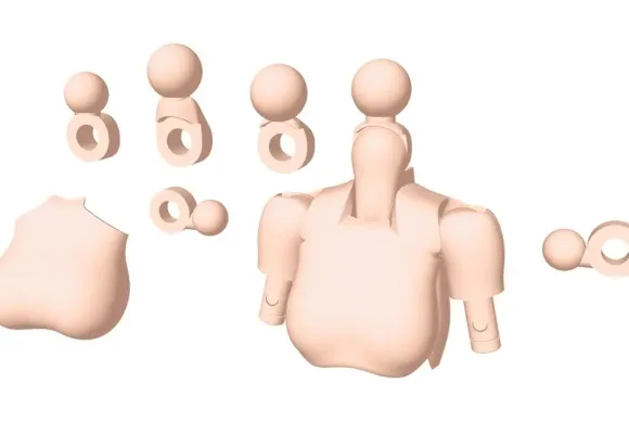 1/1 Megami Device M.S.G 01 Tops Set Skin Color B