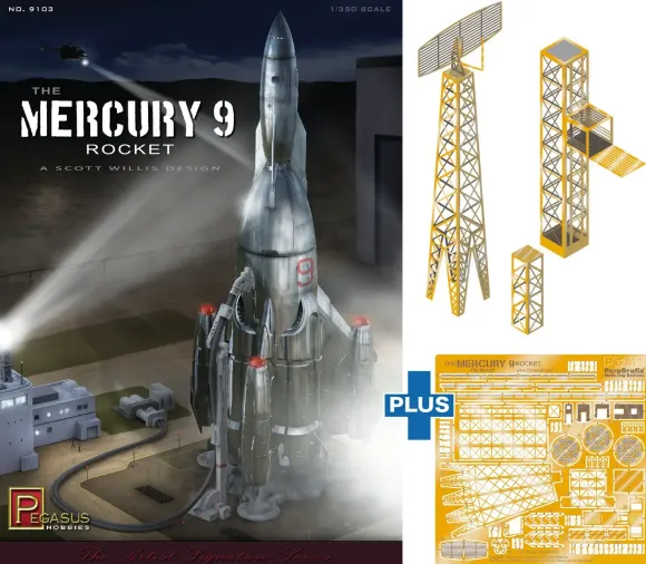 1/350 Mercury 9 Rocket Detail Up Set