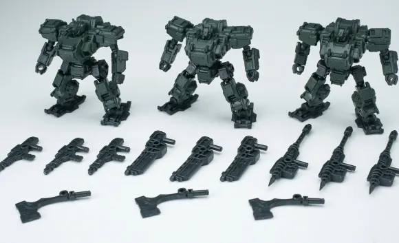 1/60 3 Minutes Planning Series Strong Shield Plastic Model Kit (set of 3)