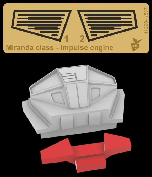 1/537 Miranda-Class Starship Impulse Engine (for AM)